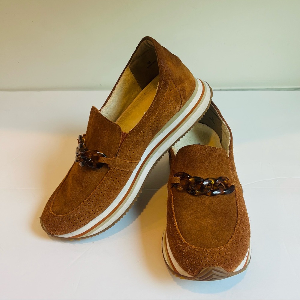 Pelle Moda Odalis Suede Shoes In Cognac Suede size 8 - Picture 2 of 7
